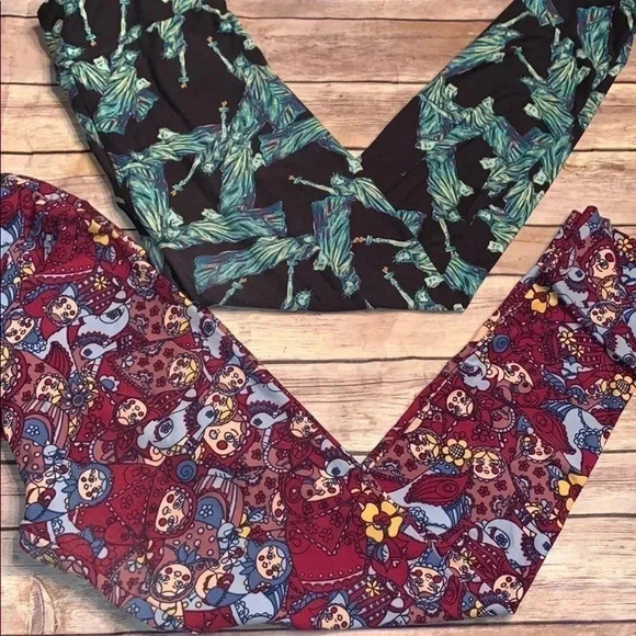 Lularoe leggings one size fits 0–12 rare pattern - Picture 1 of 3
